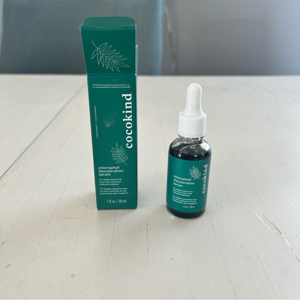 Cocokind Chlorophyll‎ Discoloration Serum 1% Alpha Arbutin 1 fl oz 30 ml NEW BOX